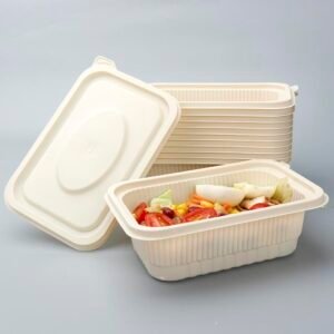 650ML Biodegradable Cornstarch Container