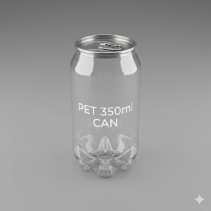350ML PET Soda Can with Aluminium Lid