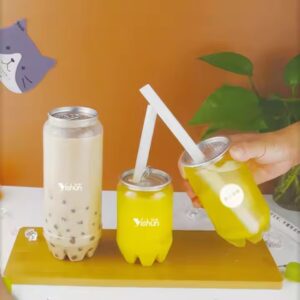 350ML PET Soda Can with Aluminium Lid