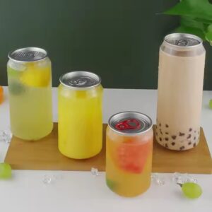350ML PET Juice Can with Aluminium Lid