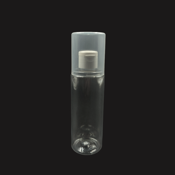 200ML PET ROUND BOTTLE WITH FTP CAP + OVER CAP