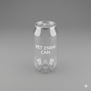 250ML PET Soda Can with Aluminium Lid