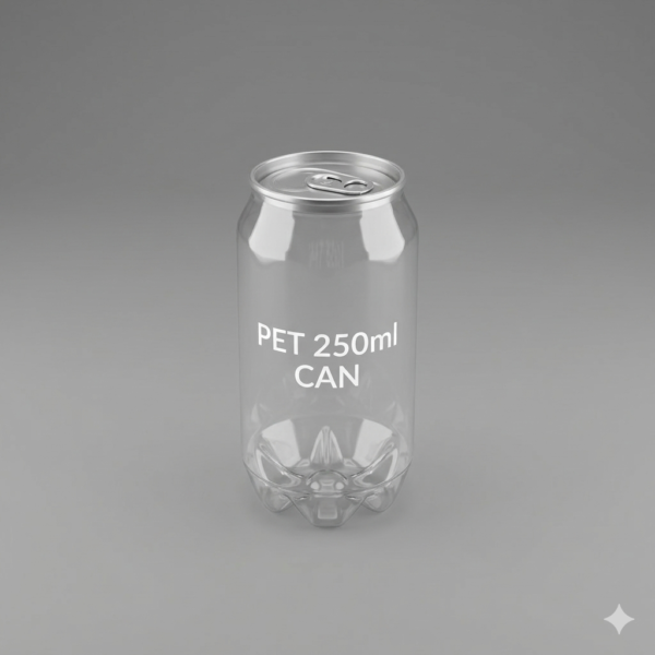 250ML PET Soda Can with Aluminium Lid