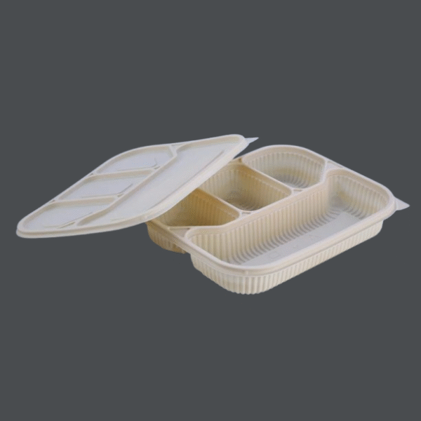 4CP Cornstarch Meal Tray with Lid