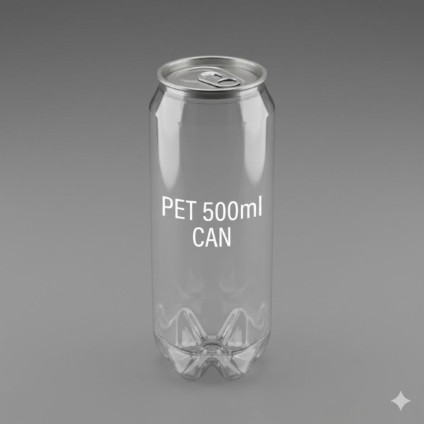 500ML PET Soda Can with Aluminium Lid