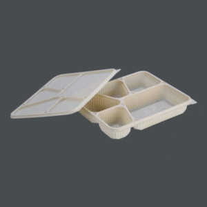 5CP Cornstarch Meal Tray with Lid