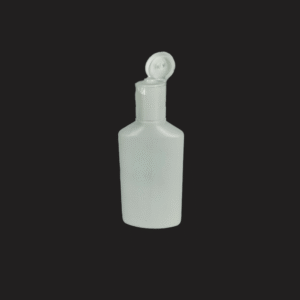 60ML HDPE FLAT BOTTLE WITH FTP CAP