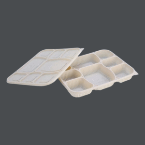 8CP Cornstarch Meal Tray with Lid