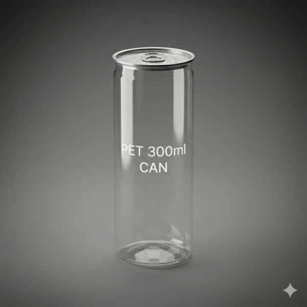 300ML PET Juice Can with Aluminium Lid