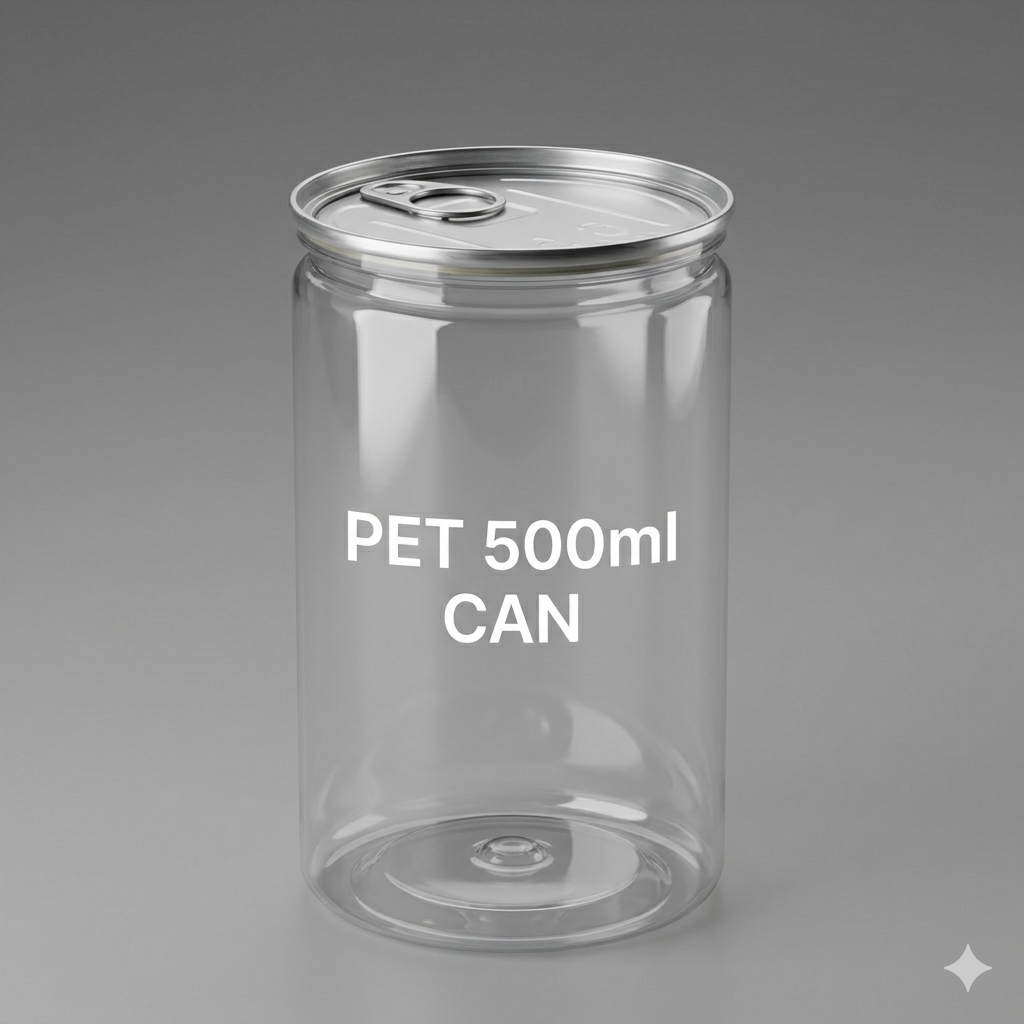 500ML PET RTC Can with Aluminium Lid